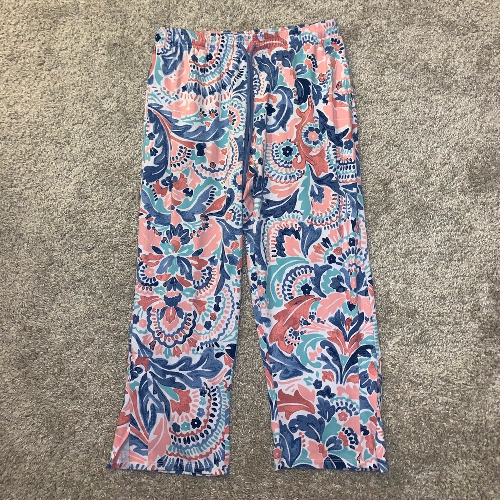 Cuddl Duds Smart Comfort Pink & Blue Pants size S - Picture 3 of 10